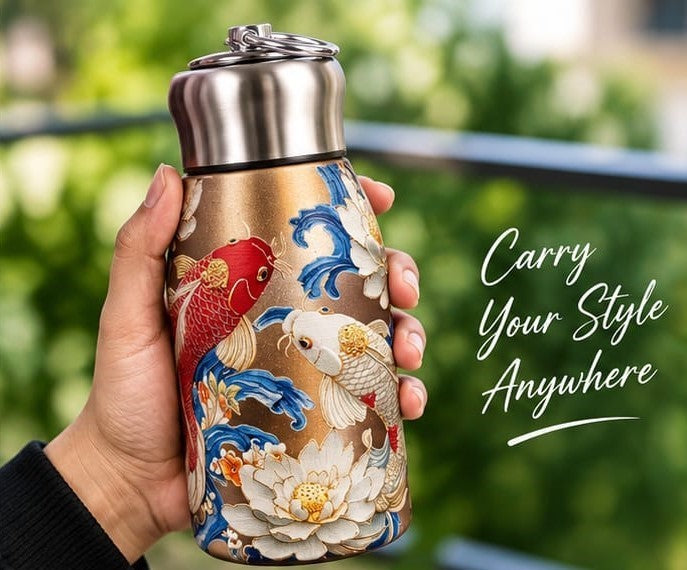 Premium Koi Fish Stainless Steel Bottle