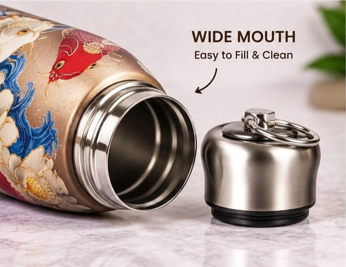 Premium Koi Fish Stainless Steel Bottle